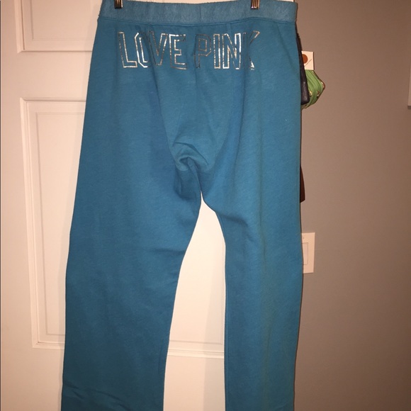 Victoria Secret PINK blue sweat pants - Picture 4 of 4